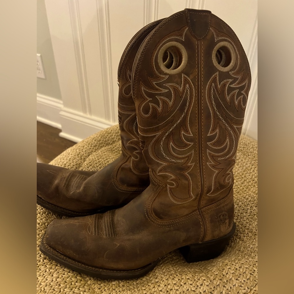 Ariat Sport Square Toe Western Boots for Men size 9.5